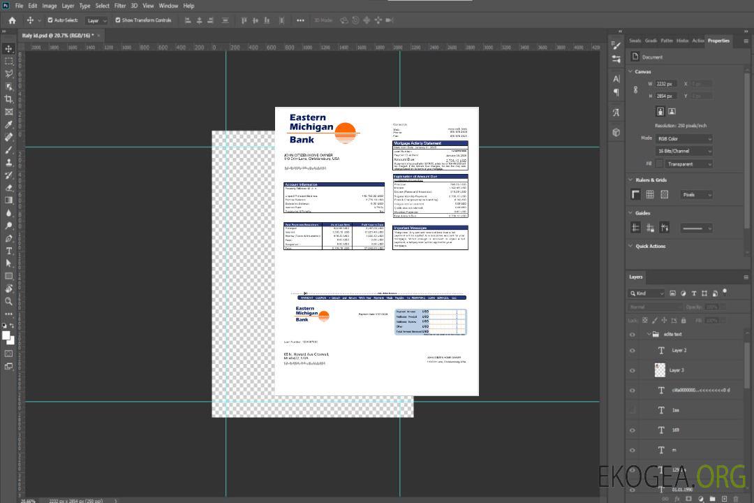 Relevé hypothécaire de la banque de l'Est du Michigan aux formats Word et PDF template Relevé hypothécaire de la banque de l'Est du Michigan aux formats Word et PDF template